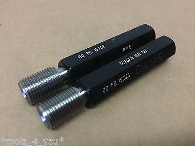 M16 x 1.50 Metric Fine Left & Right Hand GO Thread Screw Gauges VGC ME47