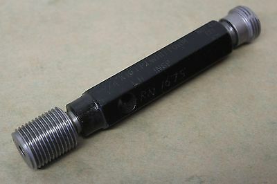 C G & T Co 3/4" x 16 Tpi Whitworth Form Left Hand GO NOGO Thread Plug Gauge