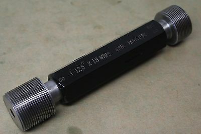 C G & T Co 1.125" (1 1/8") x 18 Whitworth Form GO NOGO Thread Plug Gauge ME1216