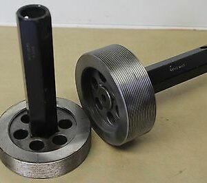 Cross Insert 4 1/2" x 12 Whitworth Form GO NOGO Screw Thread Plug Gauges ME1224