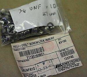 47 Armstrong HeliCoil Screwlock 3591-6CNx.375 Inserts 3/8" x24x1D UNF HC321