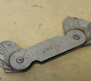 L.S Starrett No. 272B Radius Gauge 9/32-33/64" Range 16 Leaves ME1319