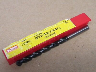 Dormer A509 6.2mm HSCO Quick Spiral Jobber Drill For Stainless Steel