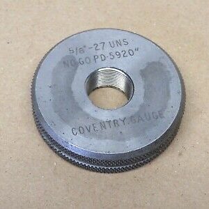 5/8" x 27 UNS 2A NOGO Screw Thread Ring Gauge ME1994