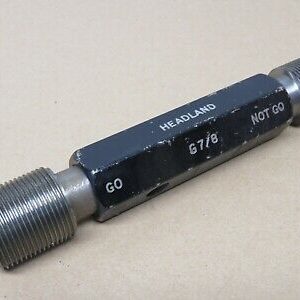 Headland 7/8" x 14 Tpi BSP GO & NOGO Screw Thread Plug Gauge ME2717