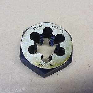 New Totem M18 x 2.50mm CSCT Die Nut In Wax 1.48" Across Flats (v)