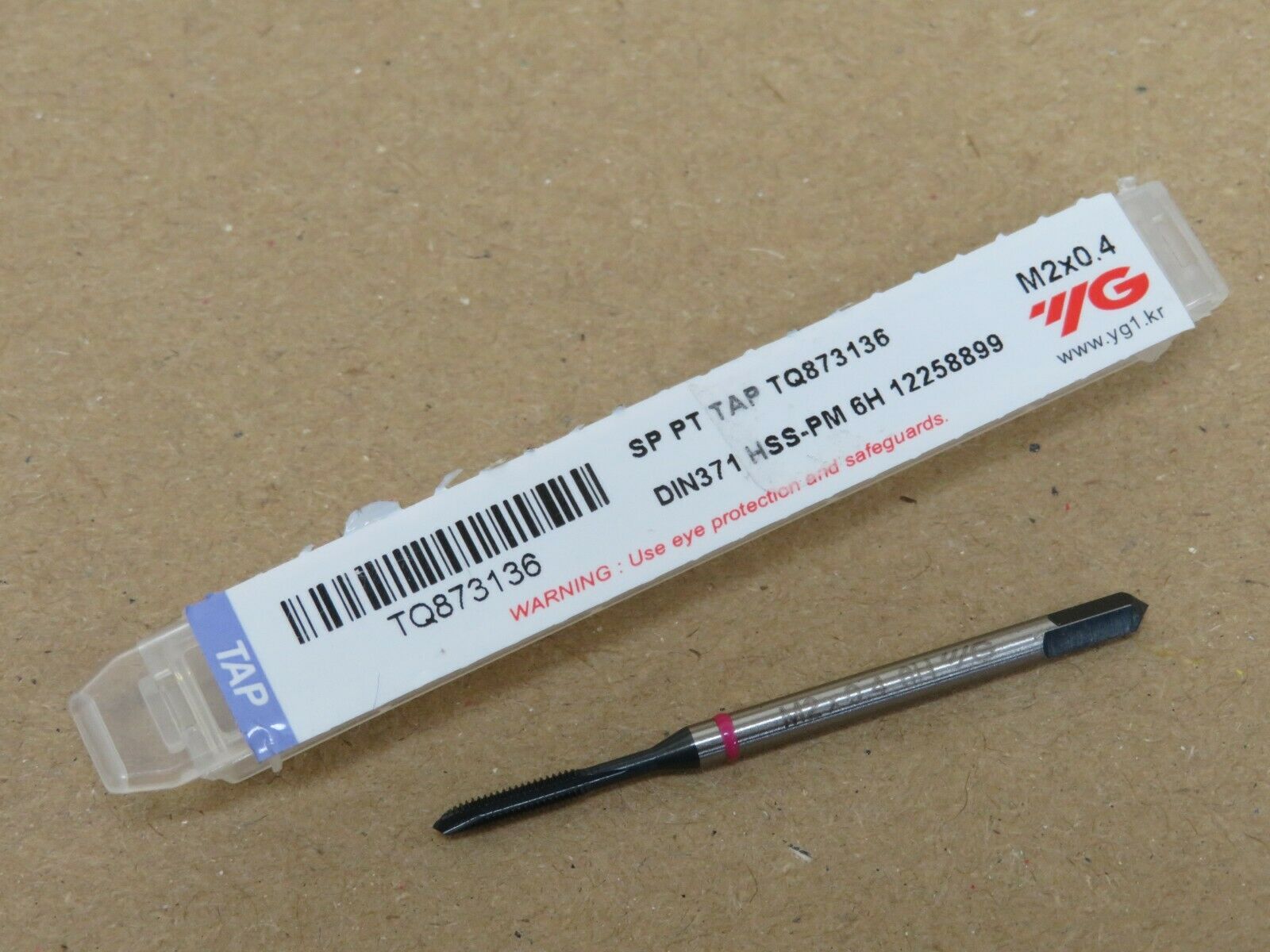 YG1 TQ873136 M2 x 0.4 Spiral Point DIN371 DIN376 Machine Tap
