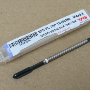 YG1 M4 x 0.5 Metric Fine HSSE Straight Flute Machine Tap for Cast Iron