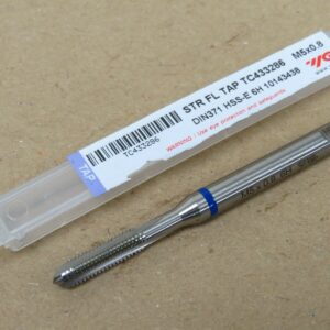 YG1 TC433 M5 x 0.8 HSS-E 6H Straight Flute Machine Tap Blue Ring