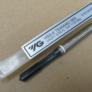 YG1 5/16" x 24 UNF HSSE Straight Flute Machine Tap for Cast Iron - TE454 Series