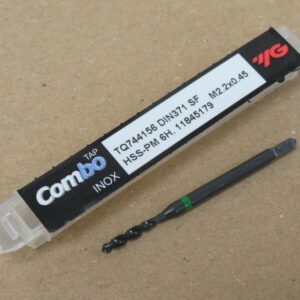 YG1 M2.2 x 0.45 Powder Metal Spiral Flute INOX Machine Tap for Stainless Steel