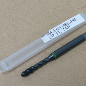 YG1 M4.5 x 0.75 Metric Coarse Powder Metal Spiral Flute INOX Machine Tap for SS