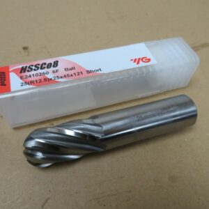 YG 25mm 6 Flute HSSCo8 Ball Nose Slot Drill 25(R12.5)x25x45x121 E2410250