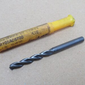 Kennametal B105A05700 K10 5.7mm TF-Drill 3 Flute Drill On Straight Shank