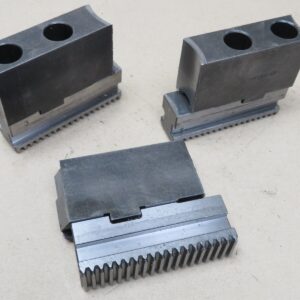 HWR GBK 250 Base Jaws & Thame CU25 Soft Jaws For CNC Lathe Chuck RED