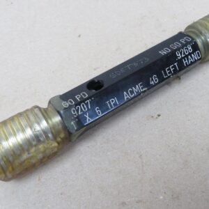Coventry Gauge 1" x 6 tpi ACME 4G Left Hand GO NOGO Thread Plug Gauge ME3908