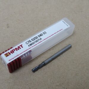 2.5mm 4 Flute Carbide End Mil AlCrn Coated HPMT C76 0250 040 03