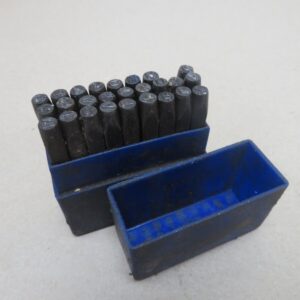 Edward Pryor Alphabetic Marking Stamp Set 3mm A - Z Including & (Missing D)