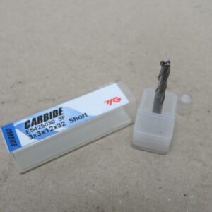 YG 3mm Carbide Slot Drill 3 Flute 3 x 3 x 12 x 32 E5425030 MC1401