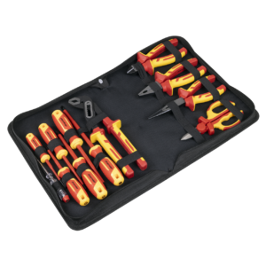 Sealey Premier Screwdriver, Pliers & Scissor Set 12pc - VDE Approved