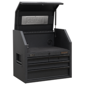 Sealey Superline PRO® Black Edition Topchest with 4 Soft Close Drawers & Power Bar 660mm