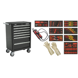 Sealey Rollcab 7 Drawer with Insulated Tool Kit 63pc