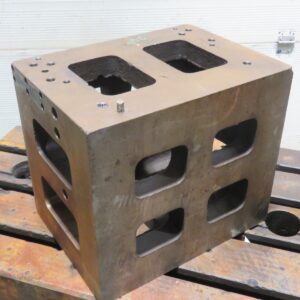 405mm x 350mm x 300mm Cast Iron Cube Milling Drills Weight 120kg AP184