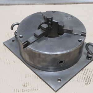 Pratt Burnerd 12" 3 Jaw Scroll Chuck On Fixture Plate For Slotting Milling